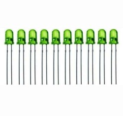 5mm 2V Green Led Package - 10 Pcs