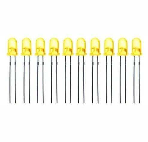 5mm 2V Sarı Led Paketi - 10 Adet
