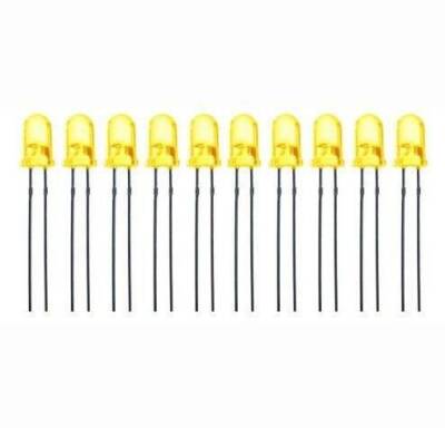 5mm 2V Sarı Led Paketi - 10 Adet - 1