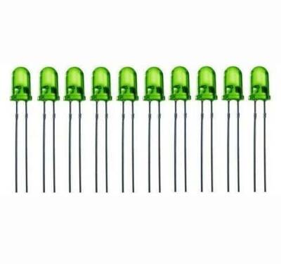 5mm 2V Yeşil Led Paketi - 10 Adet - 1