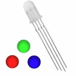5mm RGB LED 4 Pin Common Cathode