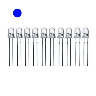 5mm Şeffaf Mavi Led Paketi - 10 Adet - 1
