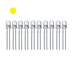 5mm Transparent Yellow Led Package - 10 Pcs