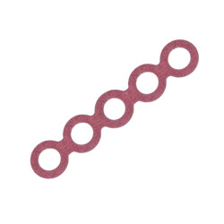 5S 18650 Battery Insulation Seal Red Perforated - 5 Pieces