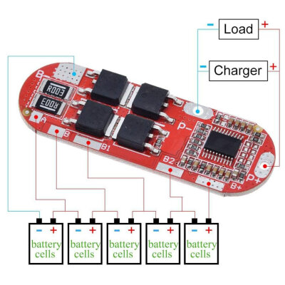 5S 25A BMS 18650 Battery Protective Balance Circuit - 3