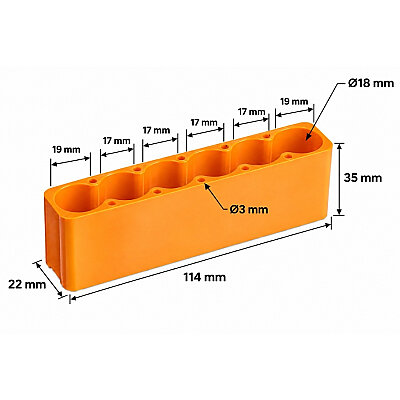 6-Cell 18650 Spot Welding Battery Holder Fixture - 3