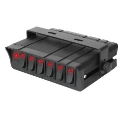 6 pcs ON-OFF Point Light Switch with Metal Box 12V-24V 20A