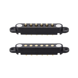 6-Pin 2.54mm Pogo Pin Manyetik Konnektör Takımı - Kulaklı