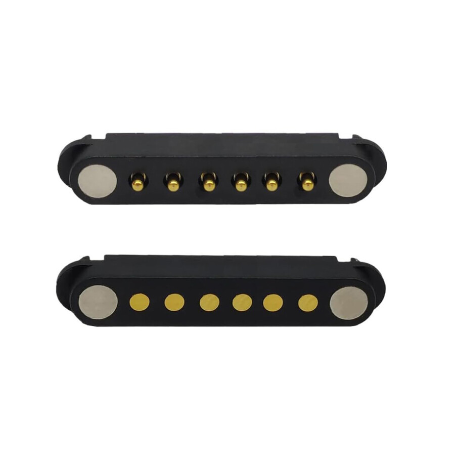 6-Pin 2.54mm Pogo Pin Manyetik Konnektör Takımı