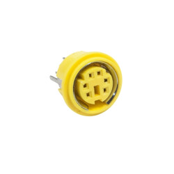 6 Pin Female Mini DIN Connector - Panel Type
