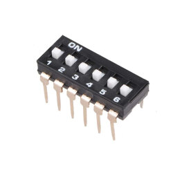 6-Pin Integrated Type Dip Switch