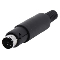 6 Pin Male Mini DIN Connector