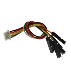 6-Pin SH 1.0mm Dişi - 2.54mm Dişi Dupont Dönüştürücü Kablo - 20cm