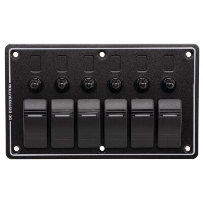 6-way ON-OFF Switch Panel - Overcurrent Protection - 1