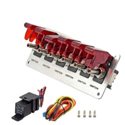 6-way ON-OFF Toggle Switch Panel