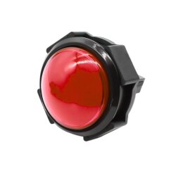 60mm 12V Domed Illuminated Gaming Machine Button - Red - 2