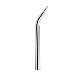 60W Curved B Type Soldering Iron Tip - Silver