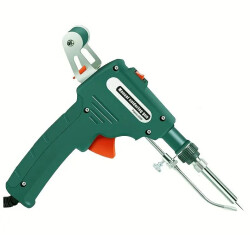 60W Flat Tip Gun Soldering Iron - With Solder Wire Feed