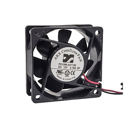60x60x25mm 12V 0.16A Fan 2 Kablolu - FD1260-A2113E - 1