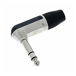 6.3mm L Tipi Stereo Jak - Erkek - 2