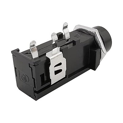 6.3mm Mono Jack Female - Panel Type - 3