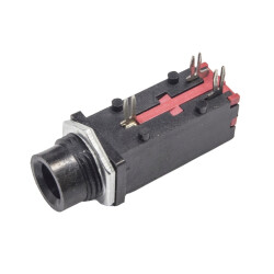 6.3mm Stereo Jack Dişi Şase Tipi