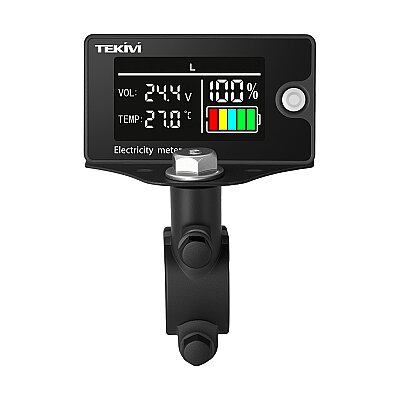 6839D DC 7-100V Waterproof Lithium/Lead-Acid Battery Capacity Indicator (Color Display) - Includes Mounting Bracket - 1