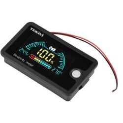 6840D DC 7-100V Lithium Battery/Accumulator Color Capacity Indicator - with Alarm Mode