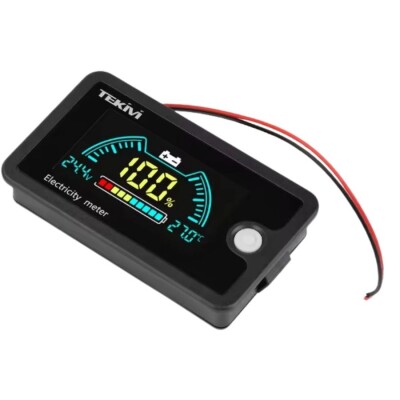 6840D DC 7-100V Lithium Battery/Accumulator Color Capacity Indicator - with Alarm Mode - 1