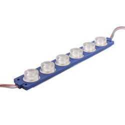 6W Lens Module 6 LEDs - Blue 12V
