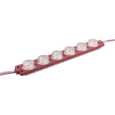 6W Mercekli Modül 6'lı Led - Kırmızı 12V - 1