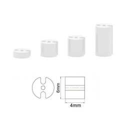 6x4mm 3 Pin Led Distans (Standoff) - Beyaz