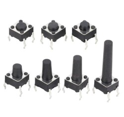 6x6x10mm 4 Pin Push Button - Tact Switch