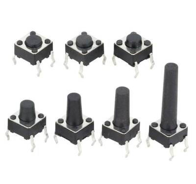 6x6x11mm 4 Pinli Push Buton - Tact Switch - 1