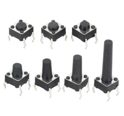 6x6x14mm 4 Pin Push Button - Tact Switch
