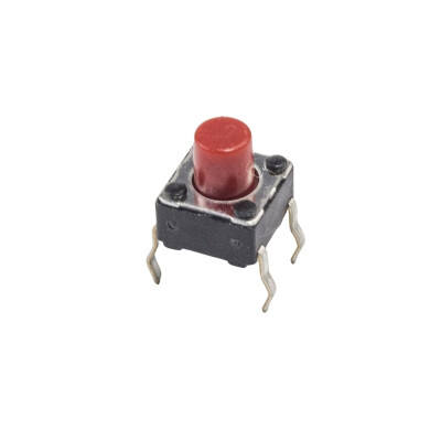 6x6x7mm 4 Pinli Kırmızı Push Buton - Tact Switch - 1