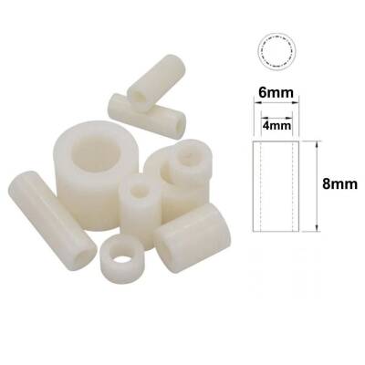 6x8mm Led Distans (Standoff) - Beyaz - 1