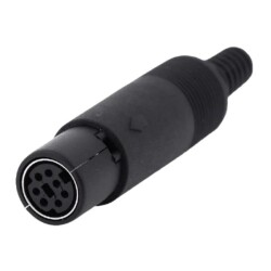7 Pin Dişi Mini DIN Konnektör