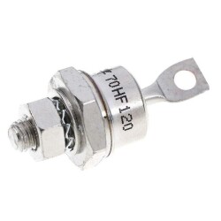 70HF120 70A 1200V Metal Screw Diode - Cathode