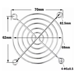 70x70mm Fan Koruma Teli - 2