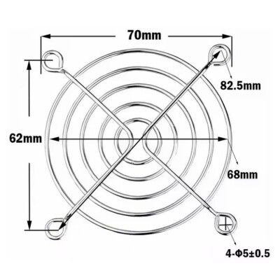 70x70mm Fan Koruma Teli - 2