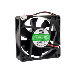 70x70x25mm 12V 0.30A Fan 2 Kablolu