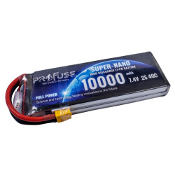 7.4V 2S 10000mAh 40C Lipo Battery
