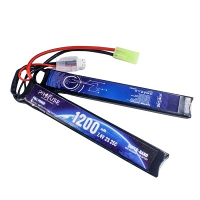 7,4V 2S 1200mAh 25C Airsoft Lipo Batarya - 1