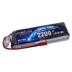 7.4V 2S 2200mAh 40C Lipo Battery
