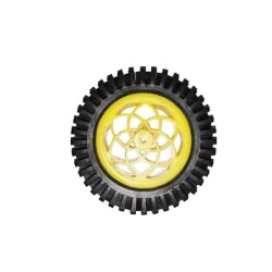 79mm Plastic Off-Road Wheel - Yellow Plastic Engine Compatible