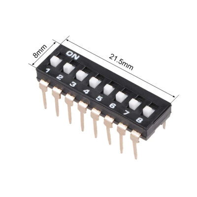 8-Pin Entegre Tip Dip Switch - 3