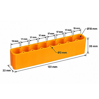 8-Slot 18650 Spot Welding Battery Holder Fixture - 3