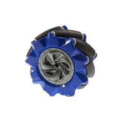 80mm Mavi Omni Mecanum Tekerlek - Sol