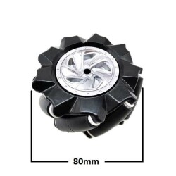 80mm Omni Mecanum Tekerlek - Sol - 3